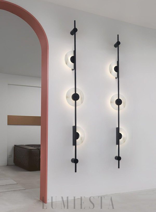 Lampa ścienna Alabaster w stylu minimalistycznym z metalu