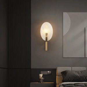 Alice - Luksusowa lampa ścienna z alabastru, nowoczesna