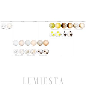 Lampa wisząca 28 głowic kolorowa kula stylowy żyrandol