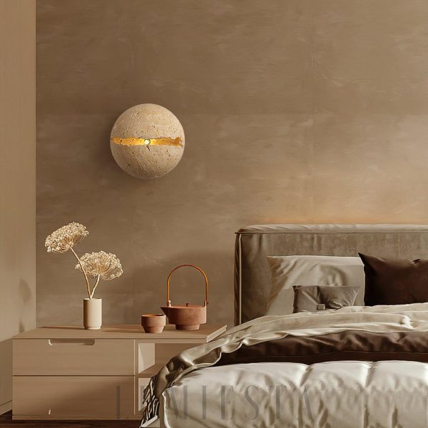 wm_4746721818337481665.jpg Okrągła lampa ścienna trawertynowa 20cm ciepłe światło