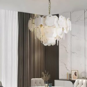 Cadogan - Luksusowy alabastrowy żyrandol, mosiądz 80 cm