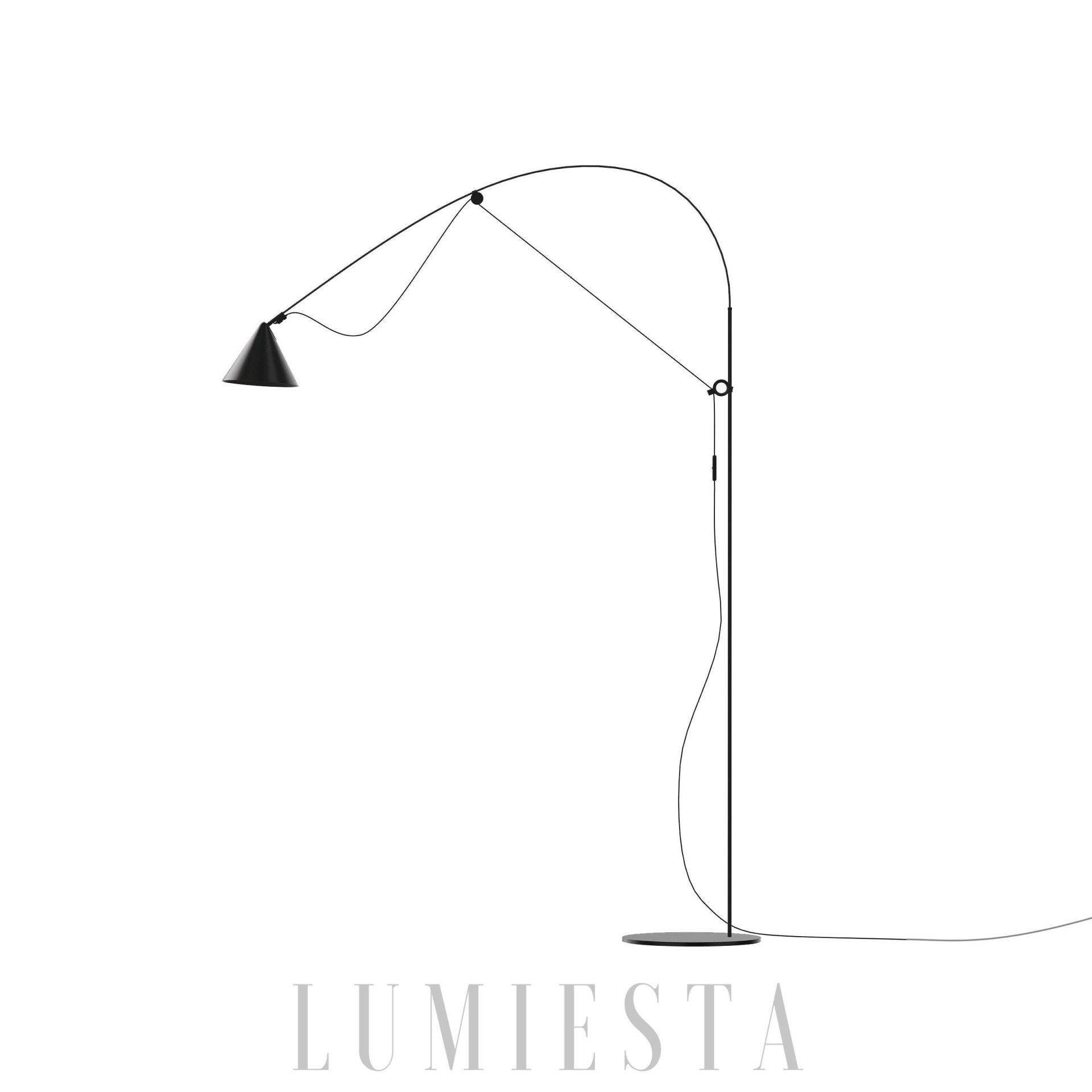 NOAH - lampa podłogowa metalowa czarna