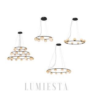 Lampa wisząca Tribeca z alabastru w stylu nowoczesnym