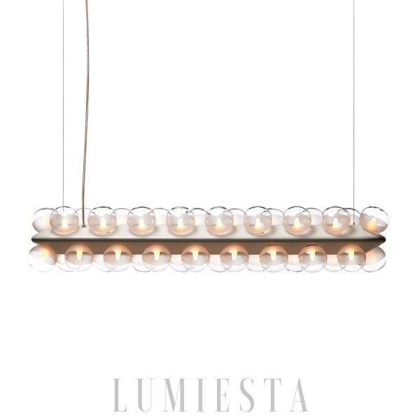 Lampa wisząca Prop Double w stylu nowoczesnym biała