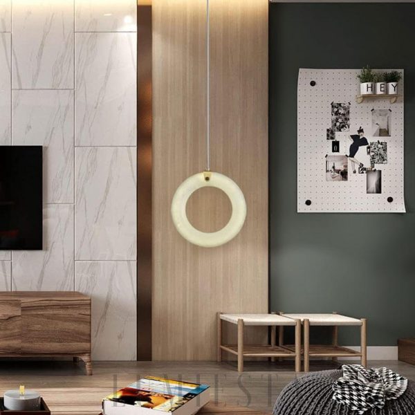 Duplex - Lampa wisząca Alabaster, nowoczesna 25/30 cm