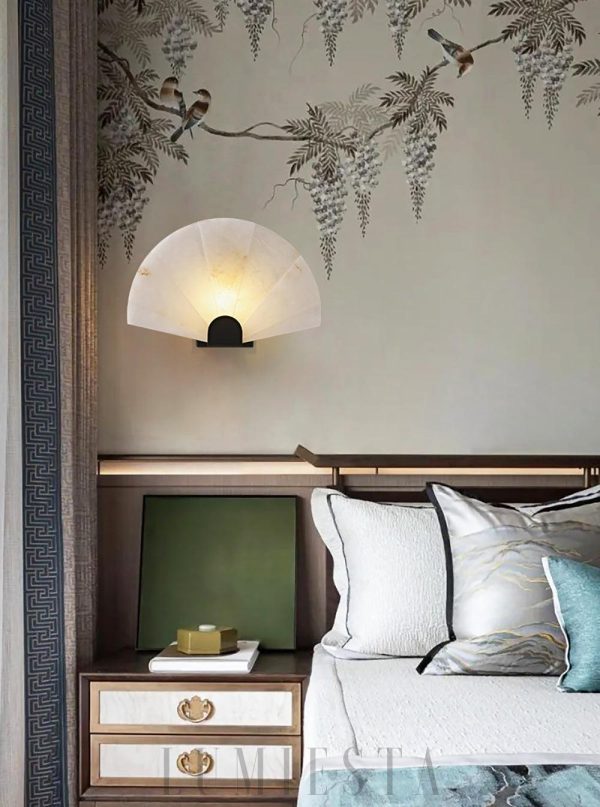 Tenere - Alabastrowy wachlarz ścienny 35 cm