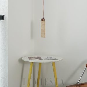 Lampa wisząca z naturalnego trawertynu w stylu skandynawskim, 1-punktowa, 4 warianty