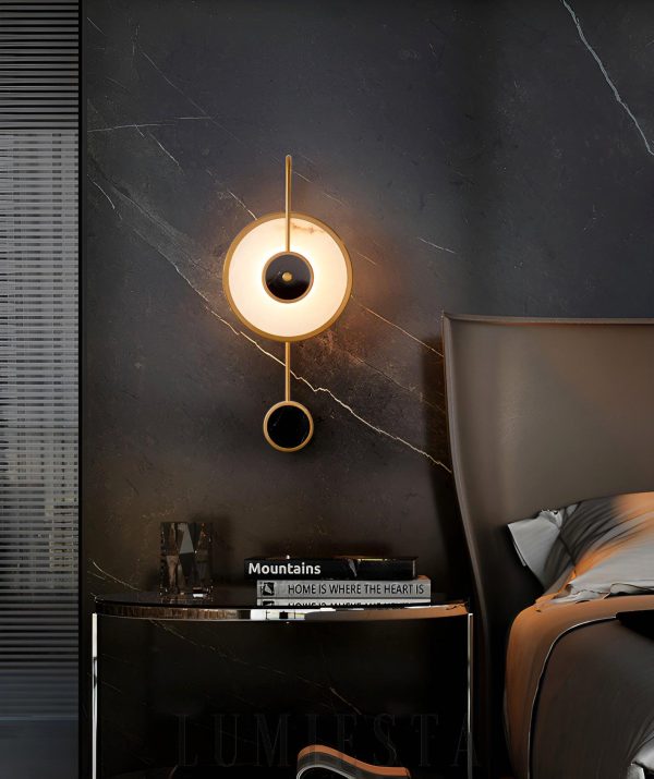 Kandy - Lampa ścienna Alabaster 25 cm, ciepła/zimna