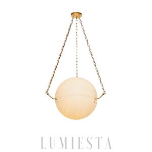 Atlas - Lampa wisząca Sphere — alabaster, nowoczesna