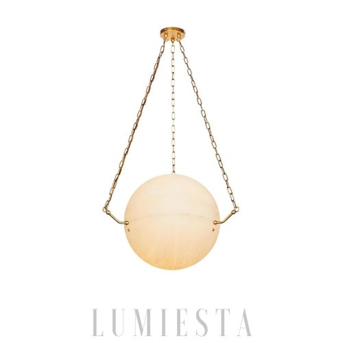 Atlas - Lampa wisząca Sphere — alabaster, nowoczesna