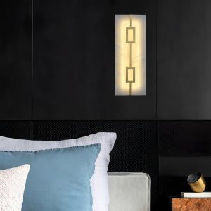 wm_512801693255964309.jpg Lampa ścienna Alabaster - mosiądz, biała, kwadrat/prostokąt