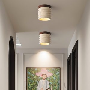 wm_5211066301166871777.jpg Vaarnii - Lampka sufitowa z trawertynu w beżowym stylu 12cm