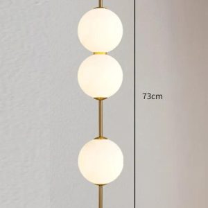 Modern pendant lamp with double round shade