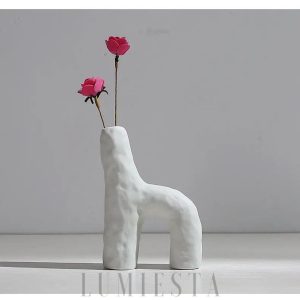 wm_544356099296263702.jpg Elegancki biały ceramiczny wazon 12–14 cm