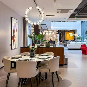 Lampa wisząca Amulet B srebrna, okrągła Ø52/74/88 cm