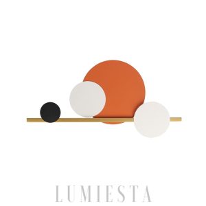 Lampa ścienna LED 4 okręgi w nowoczesnym stylu