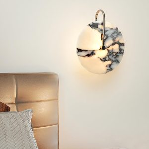 wm_588282830655475610.jpg Elegancki okrągły kinkiet marmurowy 25cm biały ciepła