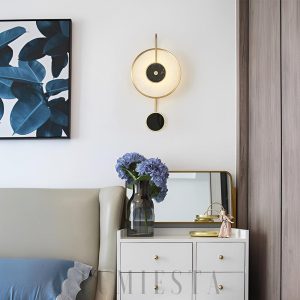 Kandy - Lampa ścienna Alabaster 25 cm, ciepła/zimna