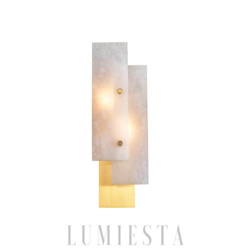 wm_6086355197814231131.jpg Karoo - Nowoczesna złota lampa ścienna alabastrowa 55 cm