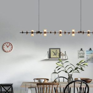 Lampa wisząca Semper Mia 120 cm, mosiężna, nowoczesna