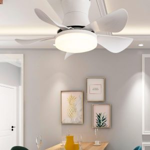 Nowoczesny wentylator sufitowy Nordic Blade Czarny z LED