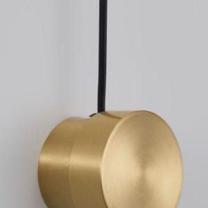 Nowoczesna złota lampa ścienna z regulacją