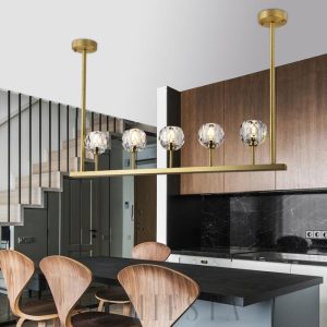 Minimalistyczna kryształowa lampa Boule De Cristal