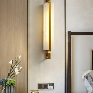 wm_6443380772617350812.jpg Kyzylkum - Nowoczesna lampa ścienna alabastrowa, miedziana