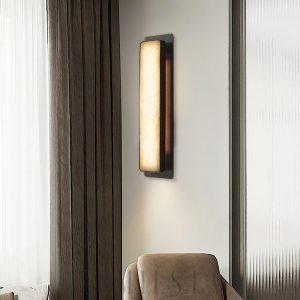 Sashya - Lampa ścienna Alabaster w stylu nowoczesnym 51 cm