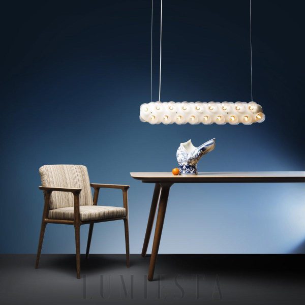 Lampa wisząca Prop Double w stylu nowoczesnym biała