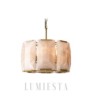 wm_6608284978959379302.jpg Lampa Harson Calcite 48cm okrągła mosiądz/czarna stal