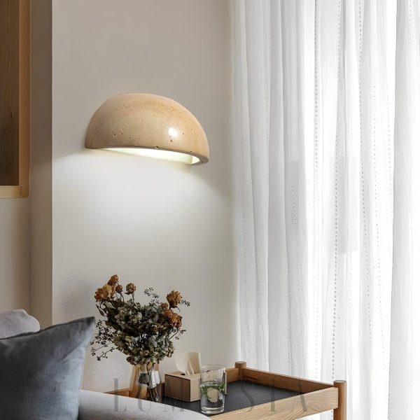 wm_6692472305647880267.jpg Antigua - Beżowa półokrągła lampa ścienna, dwubarwna