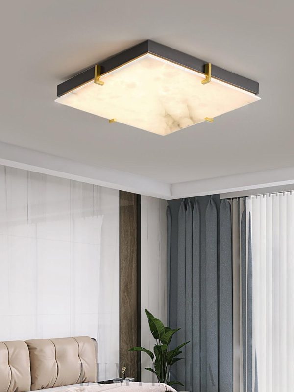 Orion - Lampa sufitowa kwadratowa czarna elegancja