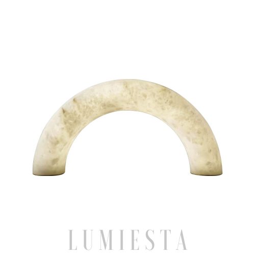 Jasper - Lampa stołowa alabastrowa biała 60cm