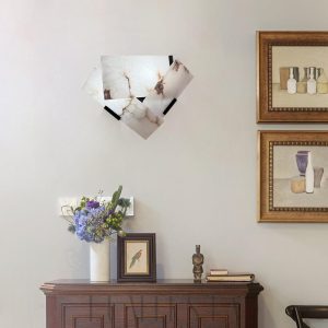 Heart - Lampa ścienna z alabastru w stylu nowoczesnym 26cm