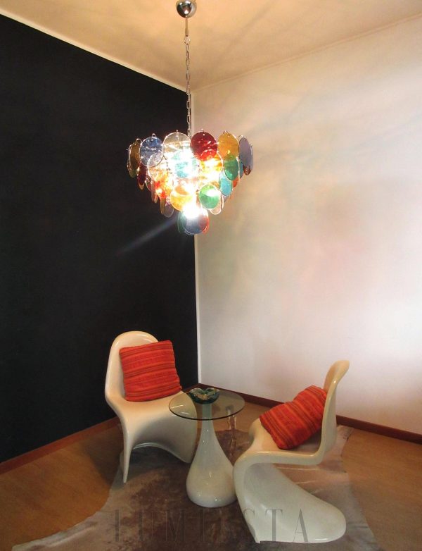 Elegancka żyrandol Murano w kolorze wielokolorowym 70cm