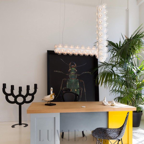 Lampa wisząca Prop Double w stylu nowoczesnym biała