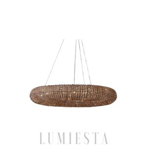 Asaka - Elegancka przydymiona kryształowa lampa Ø104 cm