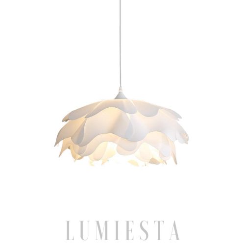 wm_688174743309633689.jpg Lampa wisząca w kształcie kwiatu Biała elegancja do wnętrz