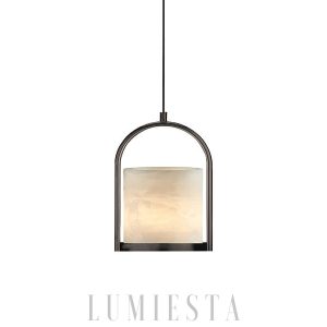Lampa wisząca cylindryczna z marmuru o średnicy 20cm