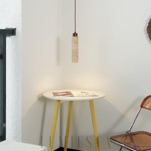 Lampa wisząca z naturalnego trawertynu w stylu skandynawskim, 1-punktowa, 4 warianty