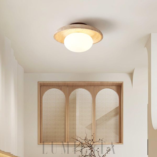 wm_698239701585198100.jpg Travertine Lunaro - Lampa sufitowa w beżowym kolorze 25cm