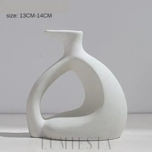 wm_7075409738507256558.jpg Elegancki biały ceramiczny wazon 12–14 cm