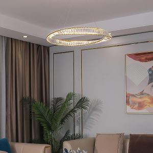 wm_7201318003922201167.jpg Wave Circle - Ekskluzywny złoty żyrandol z kryształami