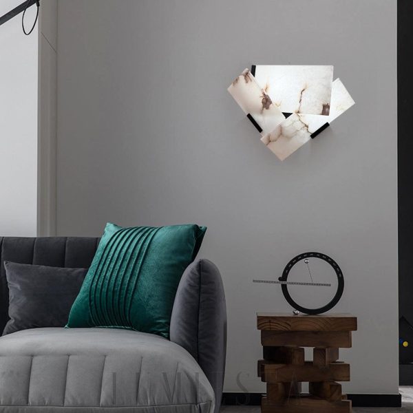 Heart - Lampa ścienna z alabastru w stylu nowoczesnym 26cm