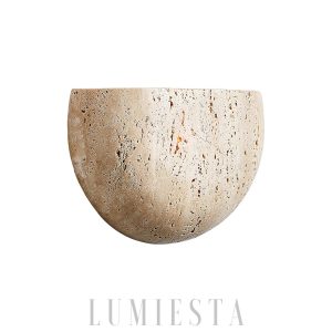 wm_7427499941499264421.jpg Arc Bowl - Beżowa lampa ścienna z travertynu 20cm elegancja