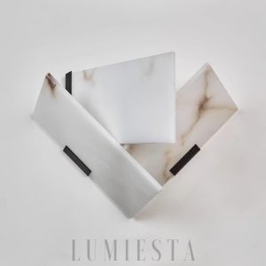 Heart - Lampa ścienna z alabastru w stylu nowoczesnym 26cm