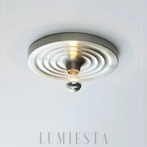Minimalistyczna metalowa lampa ścienna w nowoczesnym stylu, Ø16/33cm