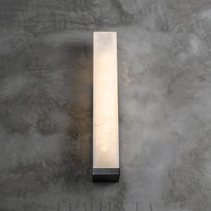 wm_7724746399278802563.jpg Sumatra - Alabastrowa lampa ścienna, czarna i biała