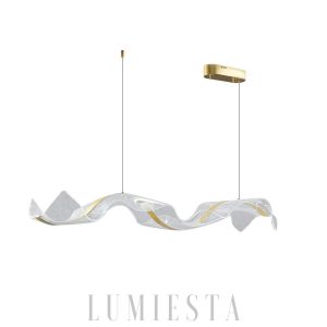 Lampa wisząca nordycka z efektem fal wodnych 100–120 cm